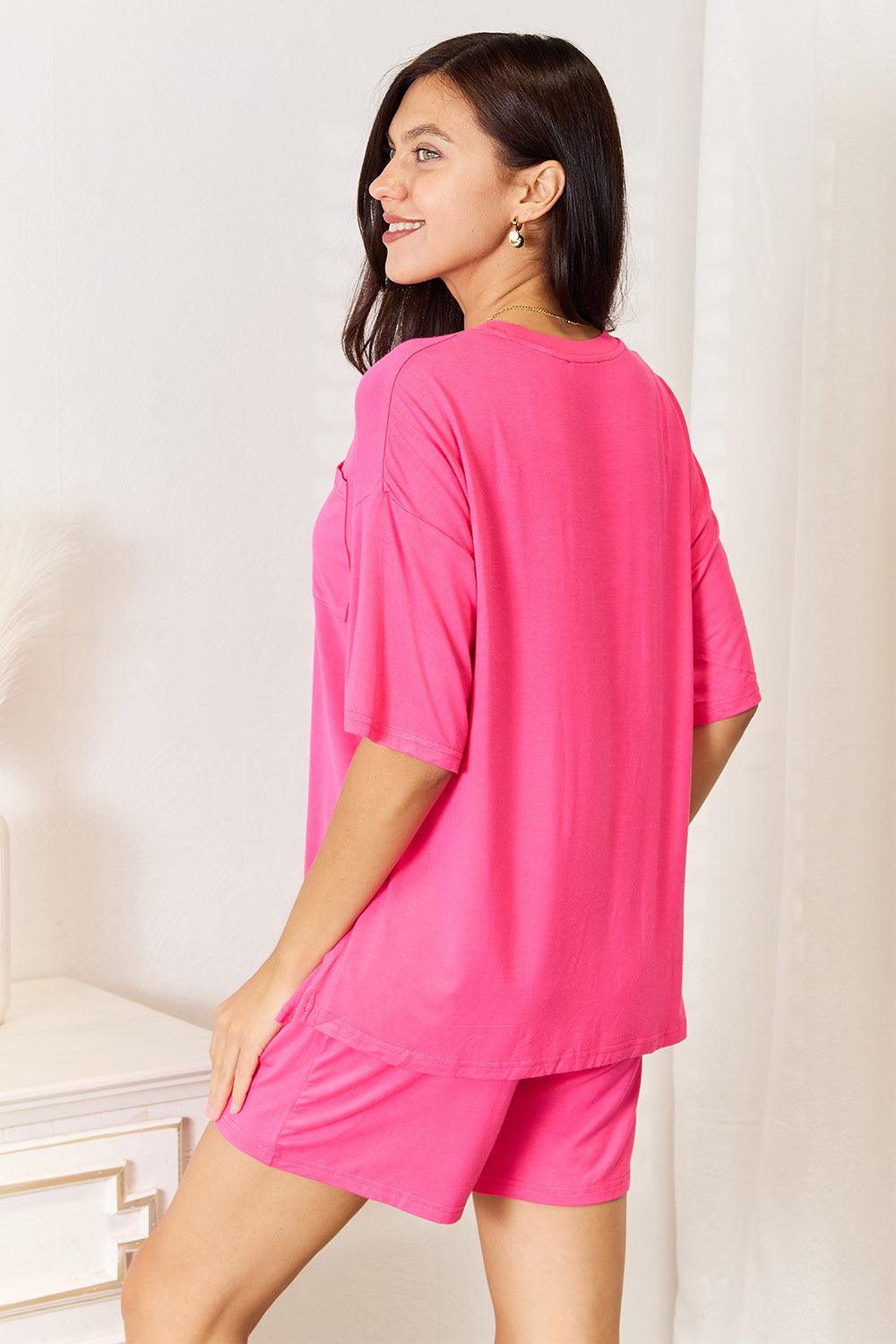 Conjunto Basic Bae Top Meia Manga e Short em Rayon Macio - Tamanho Grande - Lara Moda