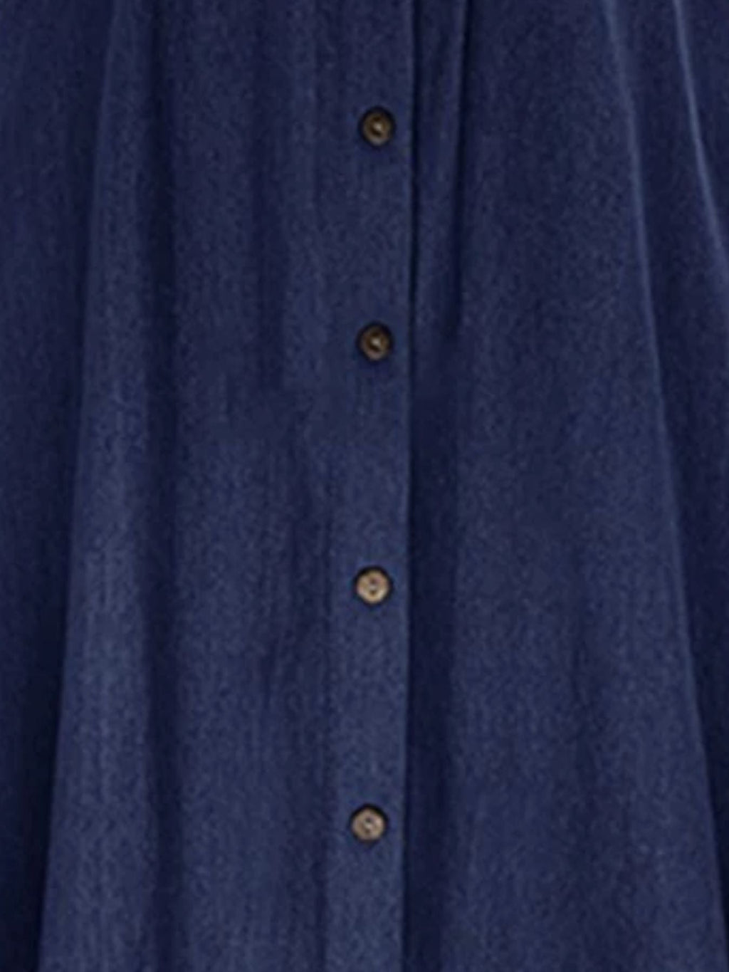 Full Size Button-Front Denim A-Line Skirt Plus Size - Lara Moda