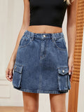 High Waist Denim Skirt - Lara-moda store