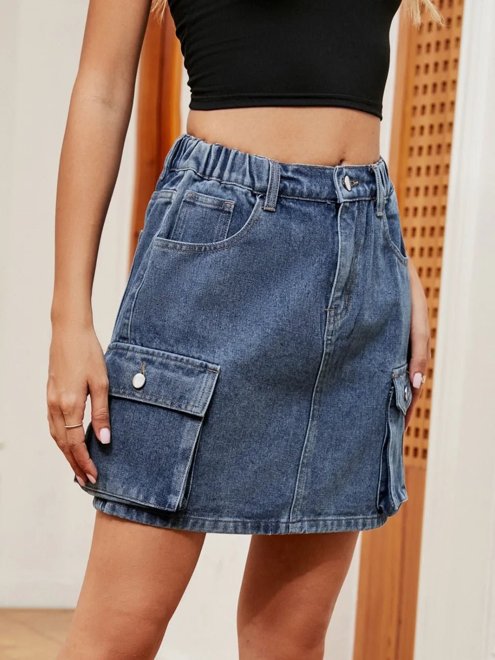 High Waist Denim Skirt - Lara-moda store
