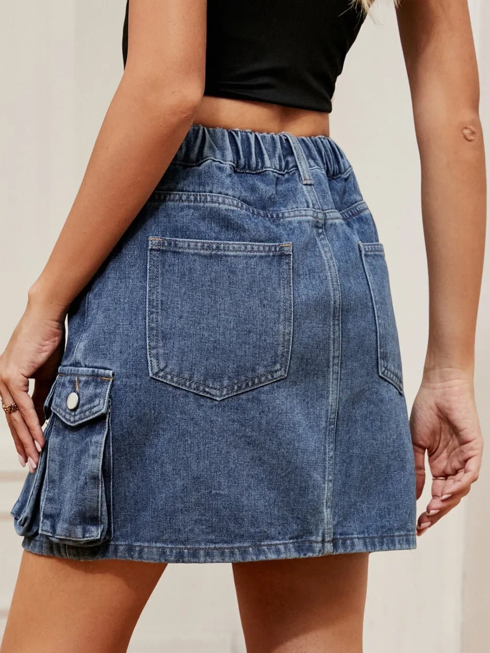 High Waist Denim Skirt - Lara-moda store