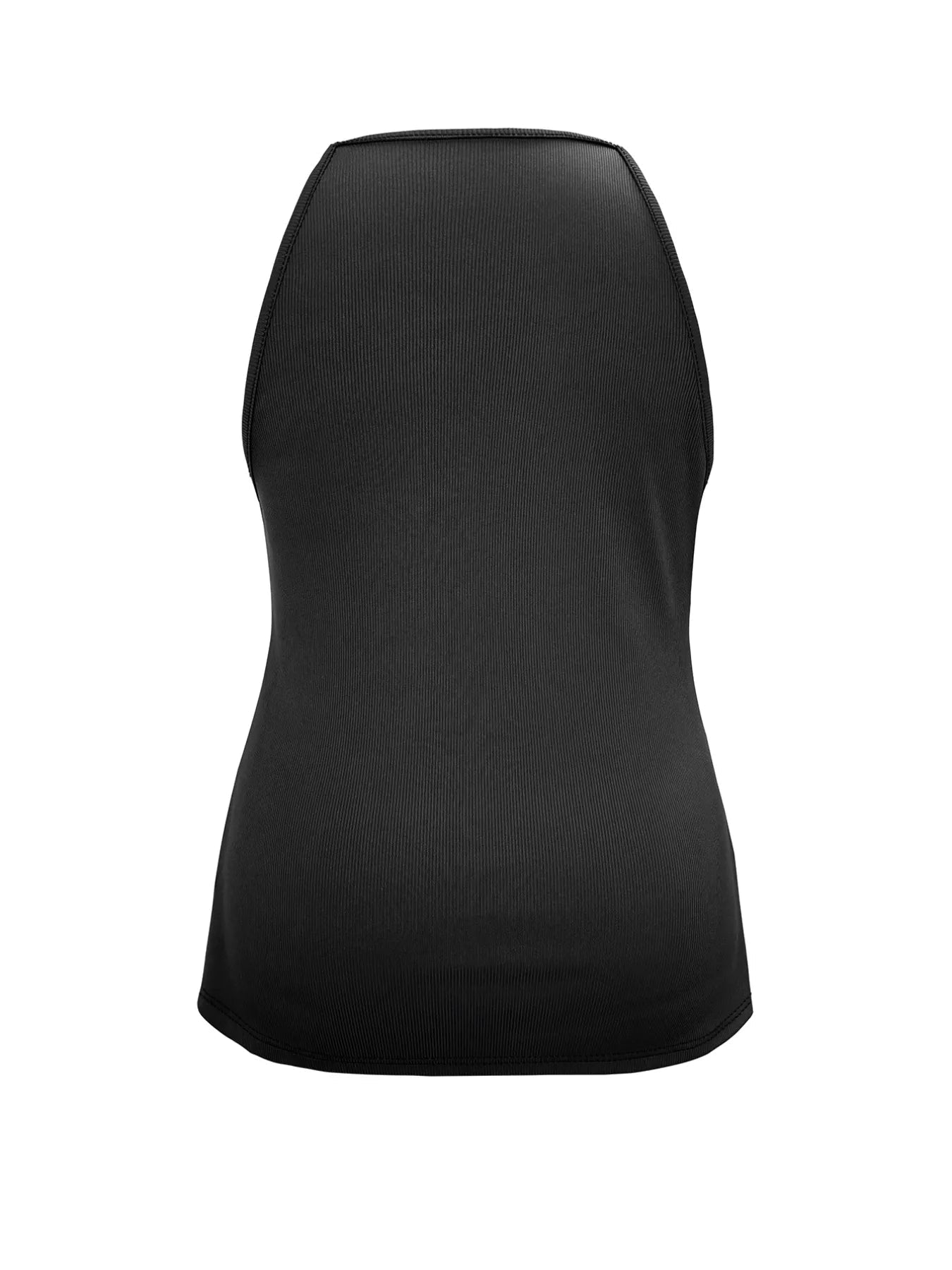 Plus Size Slit Round Neck Cami - Lara Moda
