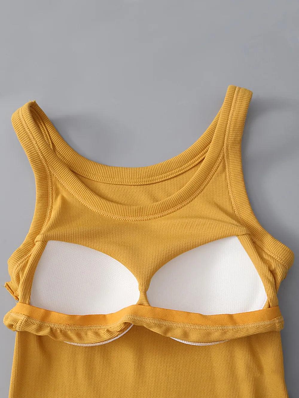 Regata Gola Redonda com Sutiã Embutido - Lara Moda