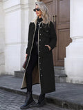 Sherpa Lined Longline Denim Jacket - Lara Moda