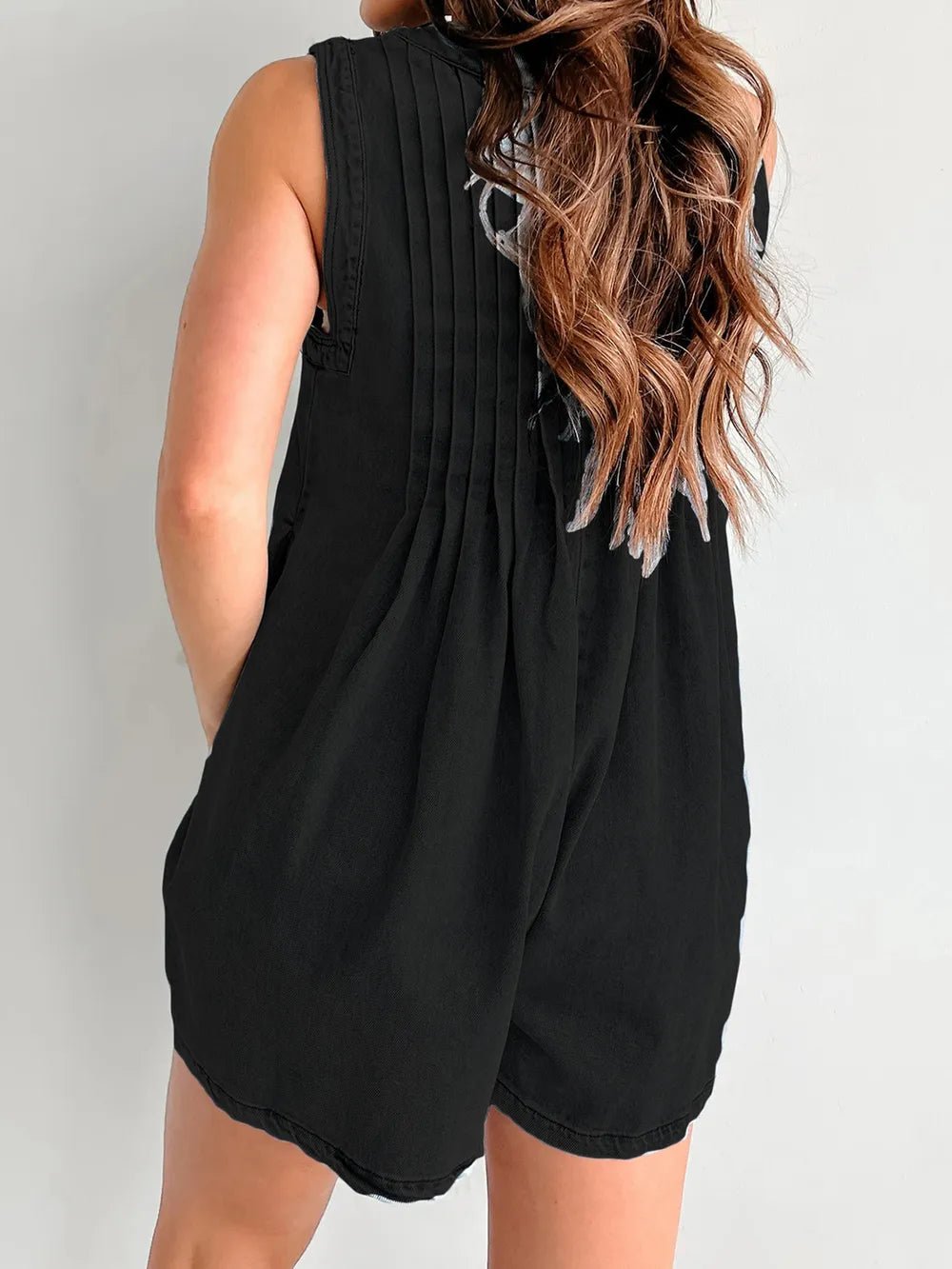 Tied Romper with Pockets - Lara-moda store