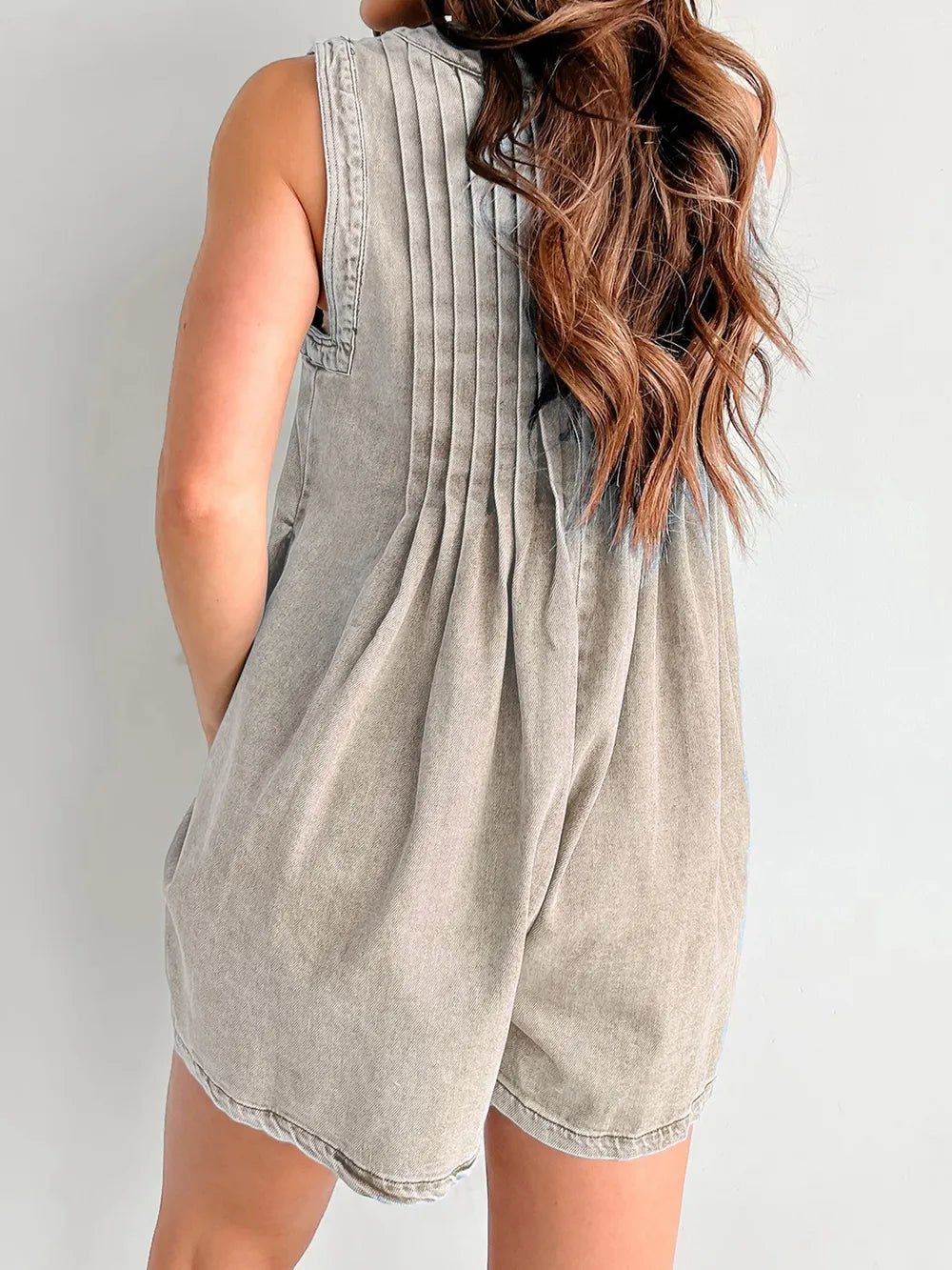 Tied Romper with Pockets - Lara-moda store