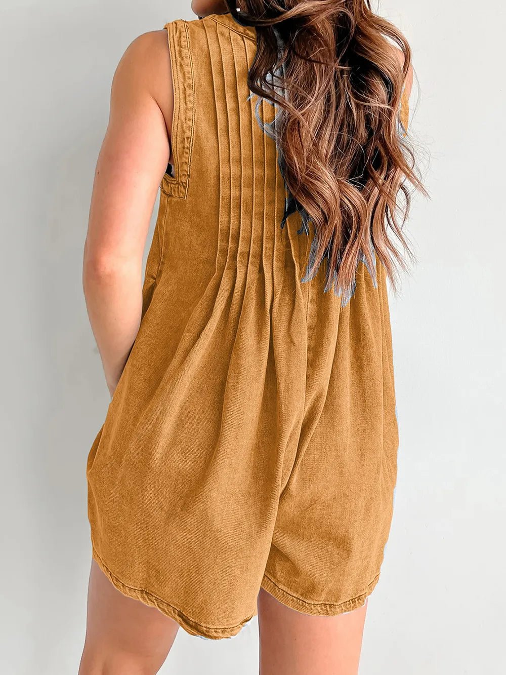 Tied Romper with Pockets - Lara-moda store