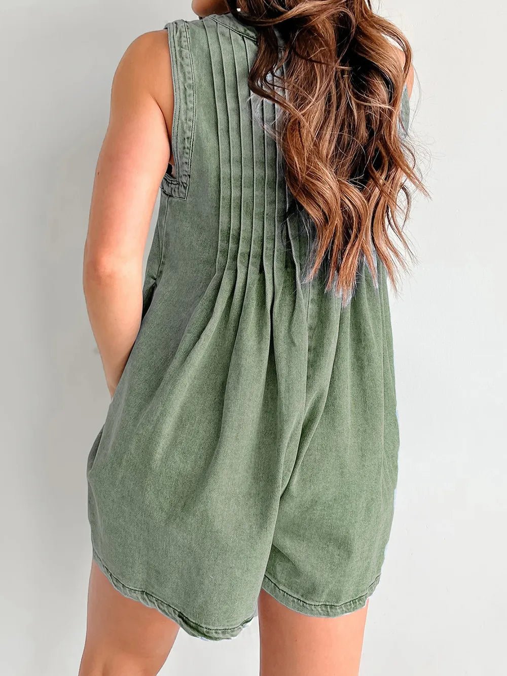Tied Romper with Pockets - Lara-moda store
