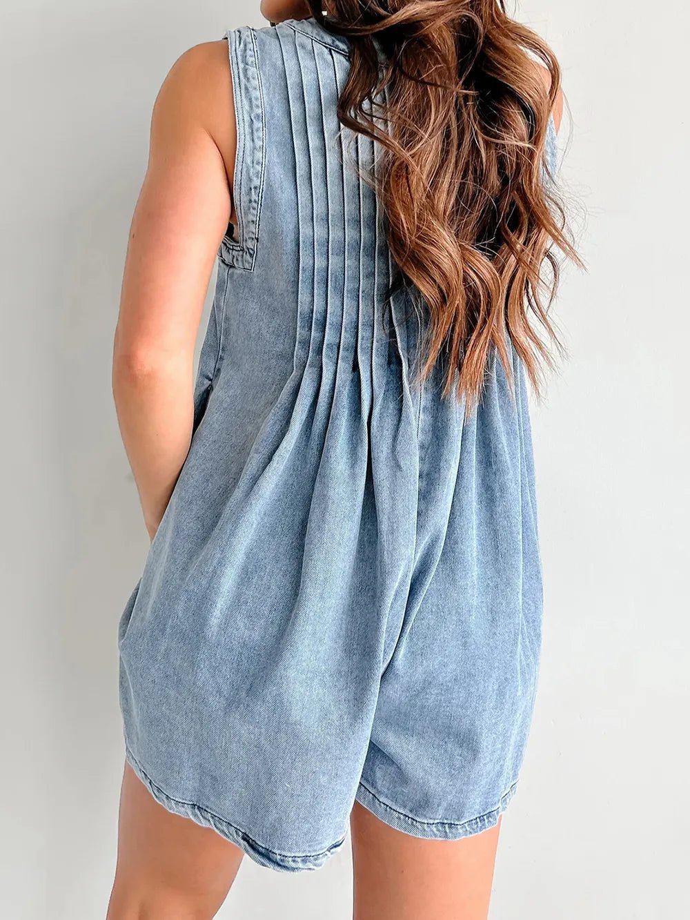 Tied Romper with Pockets - Lara-moda store